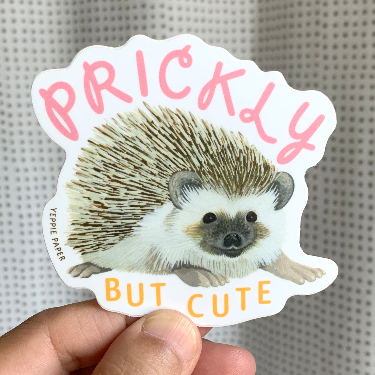 PRICKLY HEDGEHOG - DIE CUT STICKER