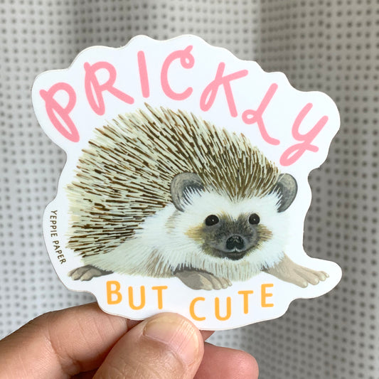 PRICKLY HEDGEHOG - DIE CUT STICKER