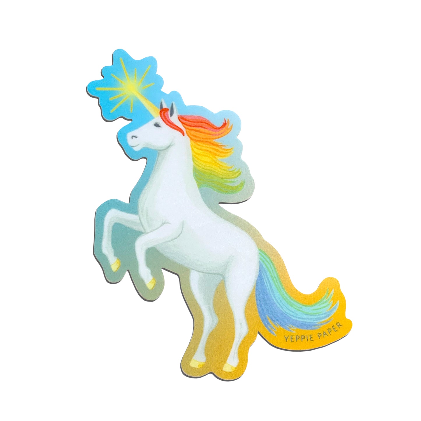 RAINBOW UNICORN - DIE CUT STICKER