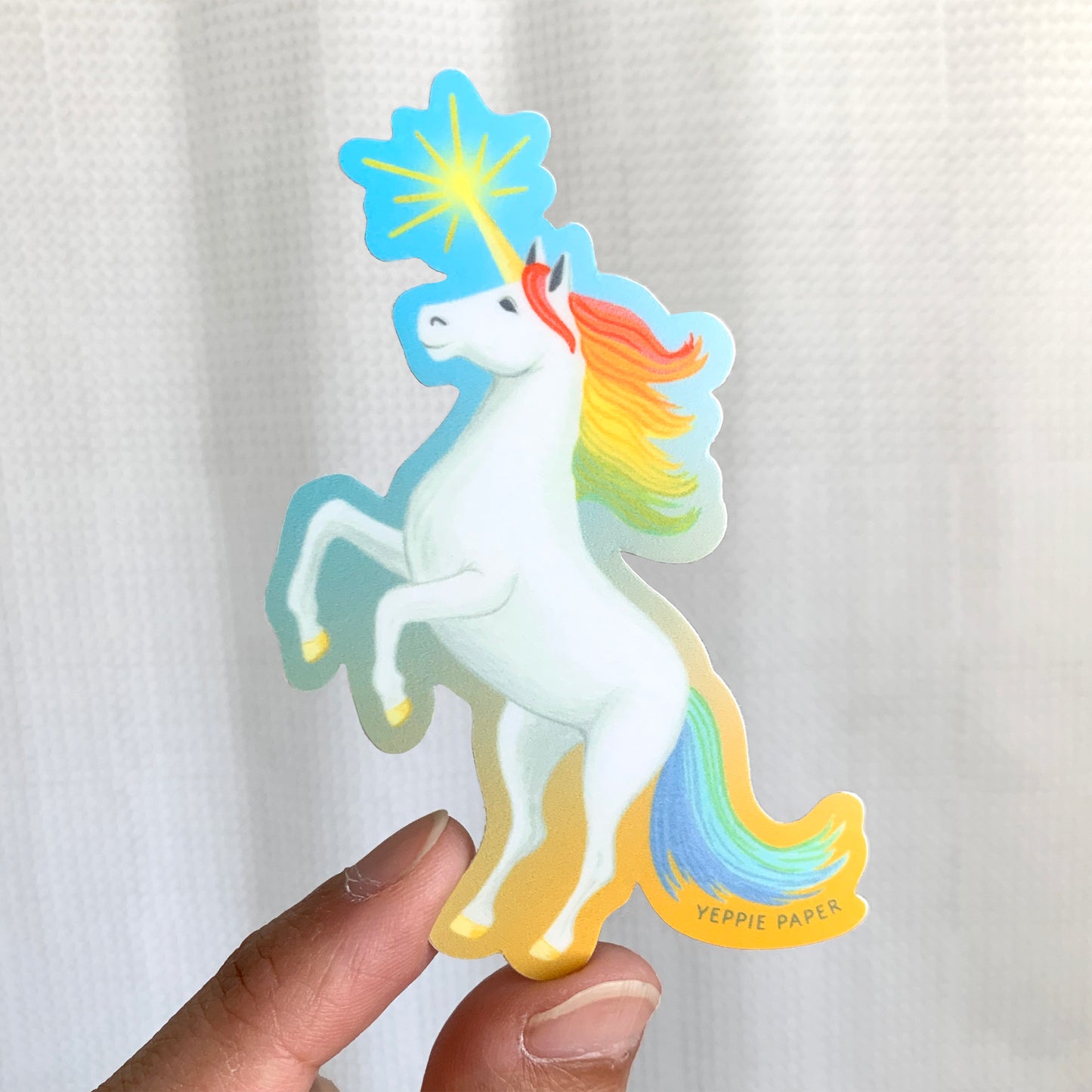 RAINBOW UNICORN - DIE CUT STICKER