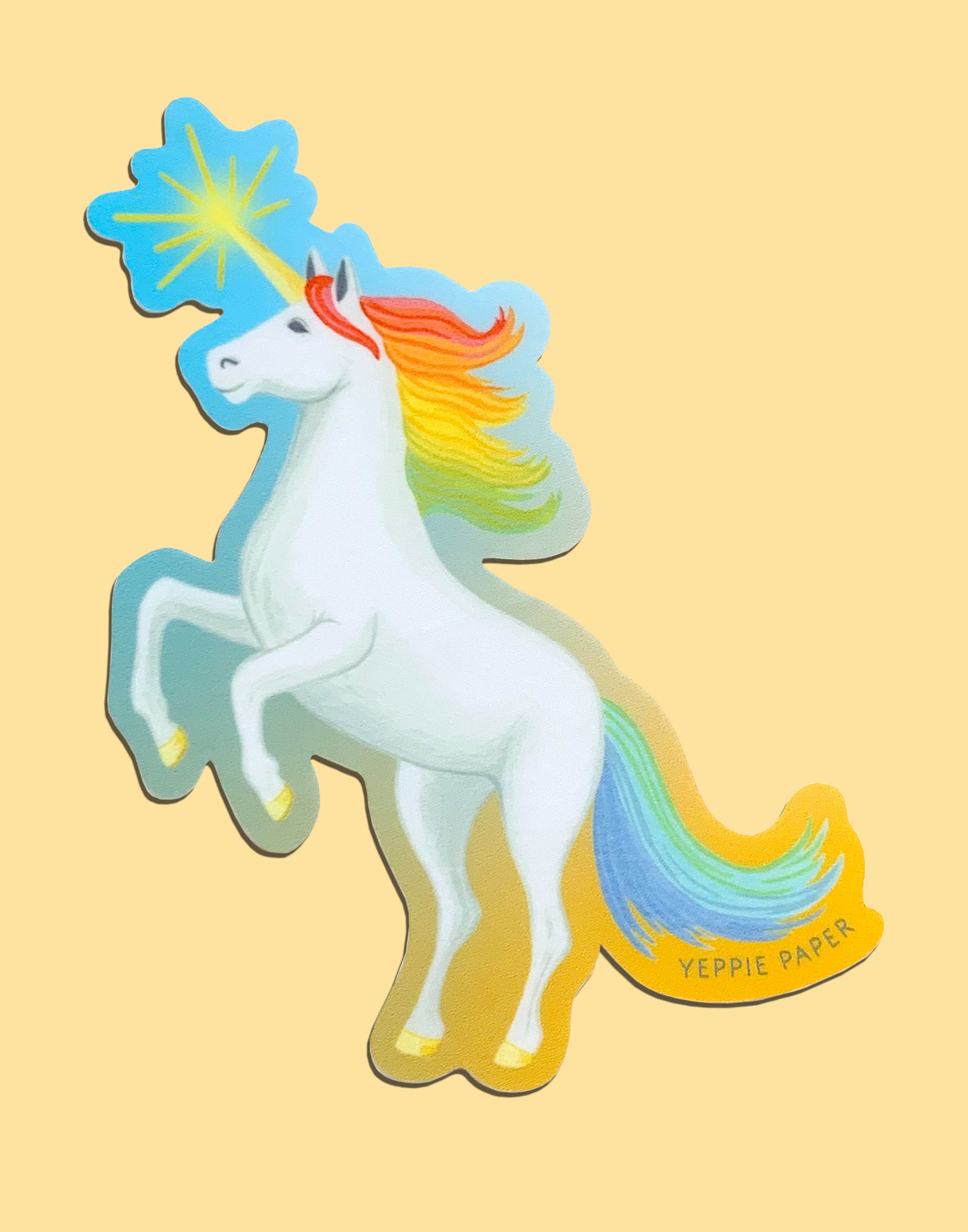 RAINBOW UNICORN - DIE CUT STICKER