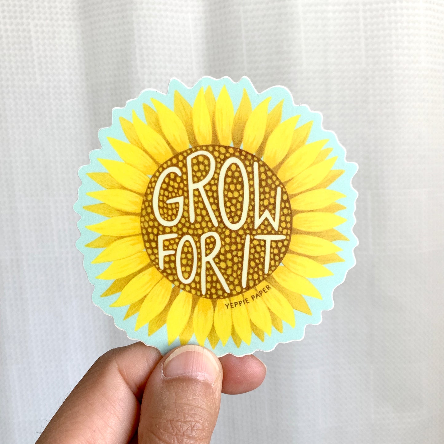 SUNFLOWER GROW FOR IT - DIE CUT STICKER