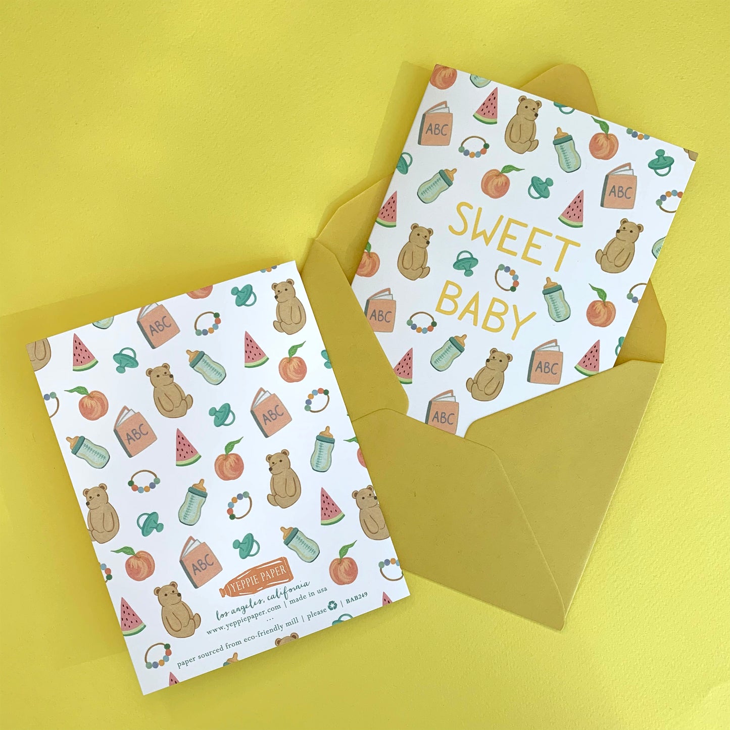 SWEET BABY - NEW BABY GREETING CARD