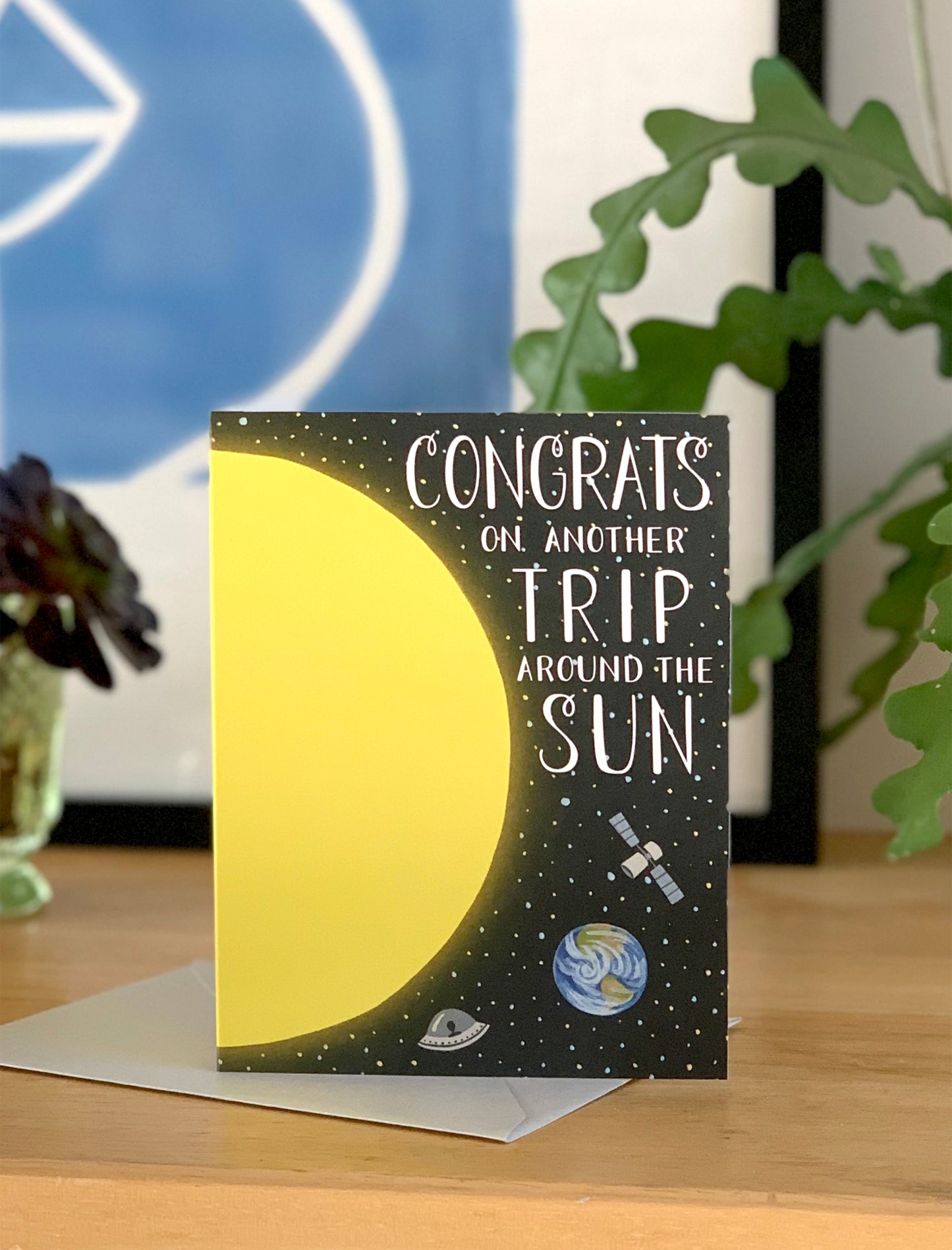 SOLAR SYSTEM AND PLANETS - BIRTHDAY GREETING CARD