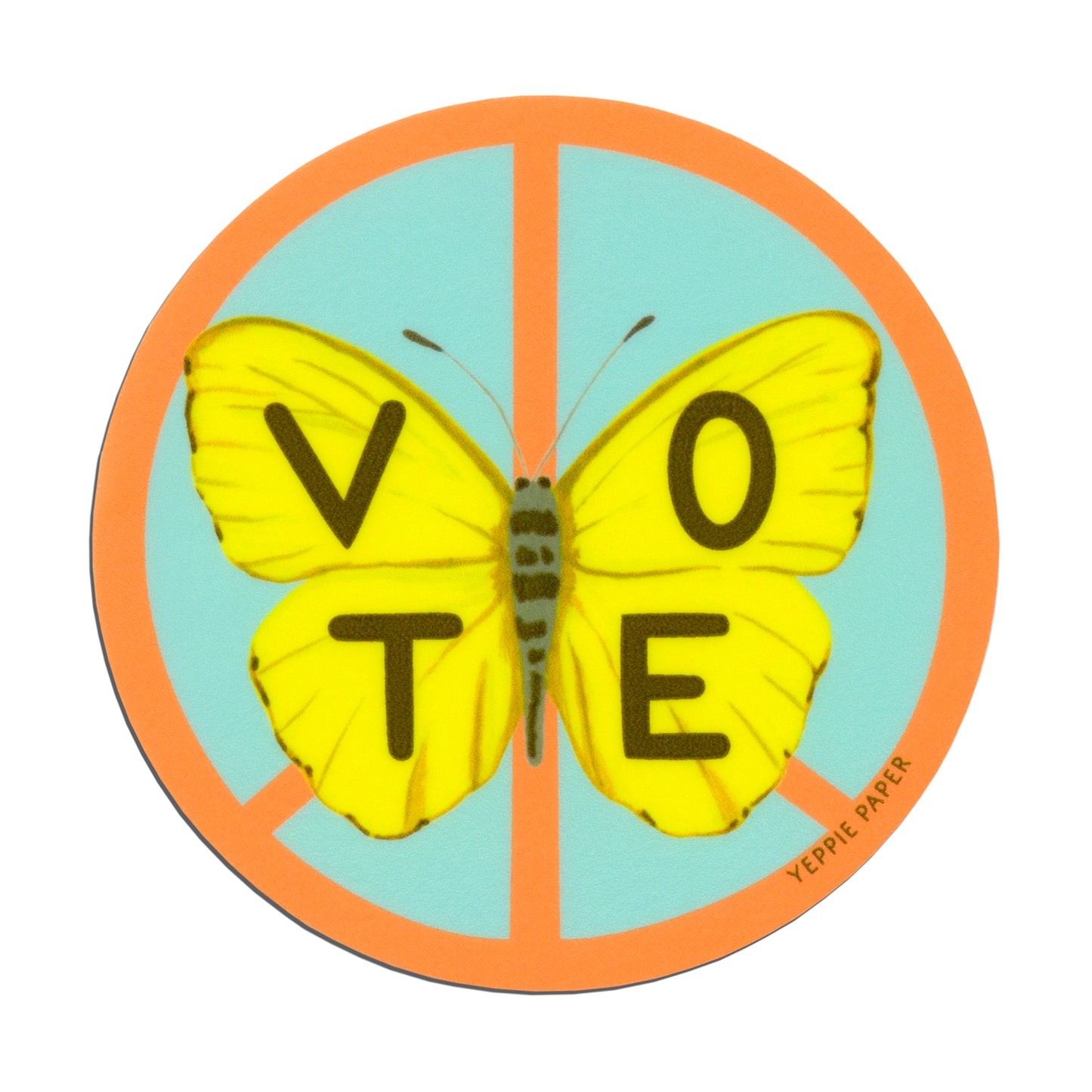 BUTTERFLY VOTE - DIE CUT STICKER