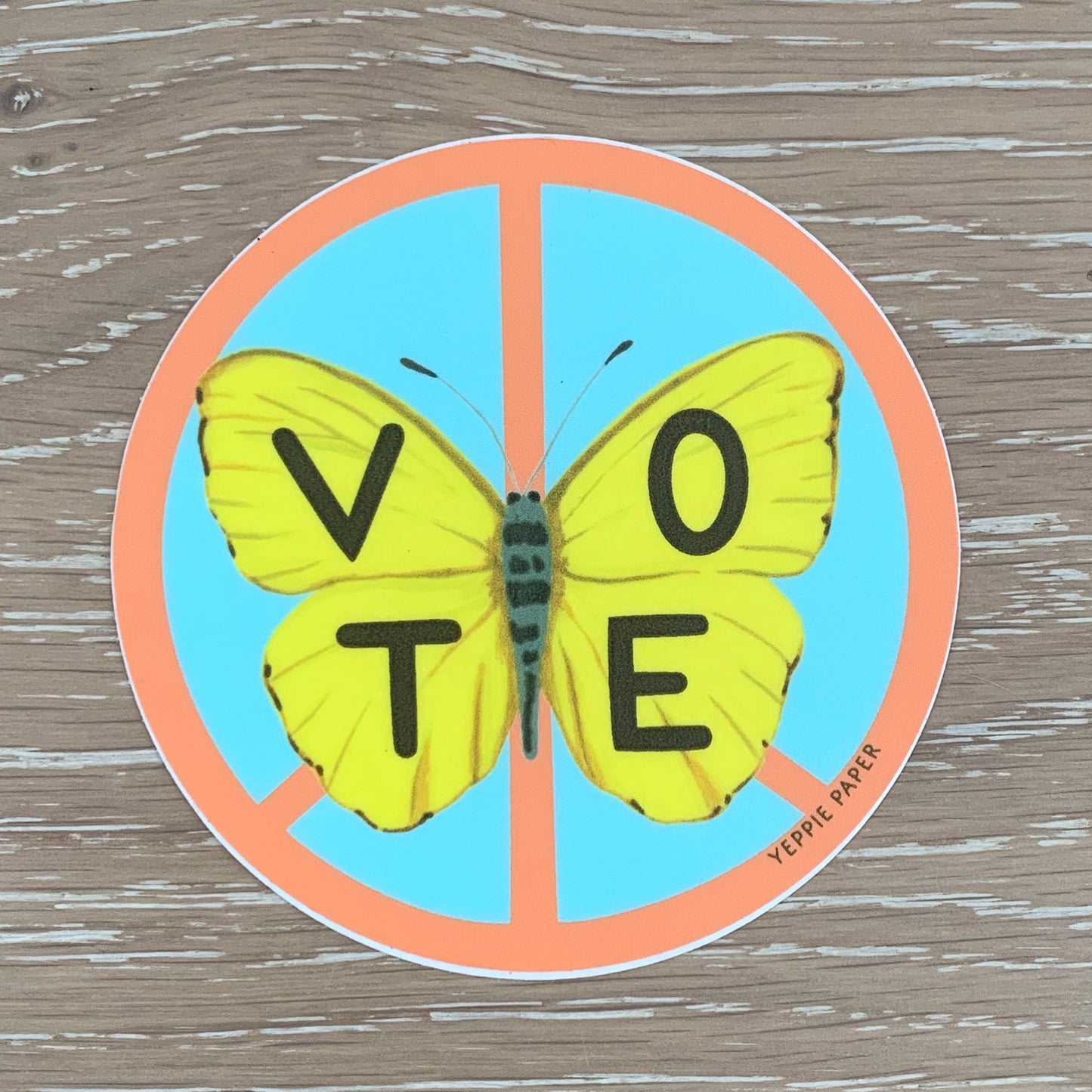 BUTTERFLY VOTE - DIE CUT STICKER