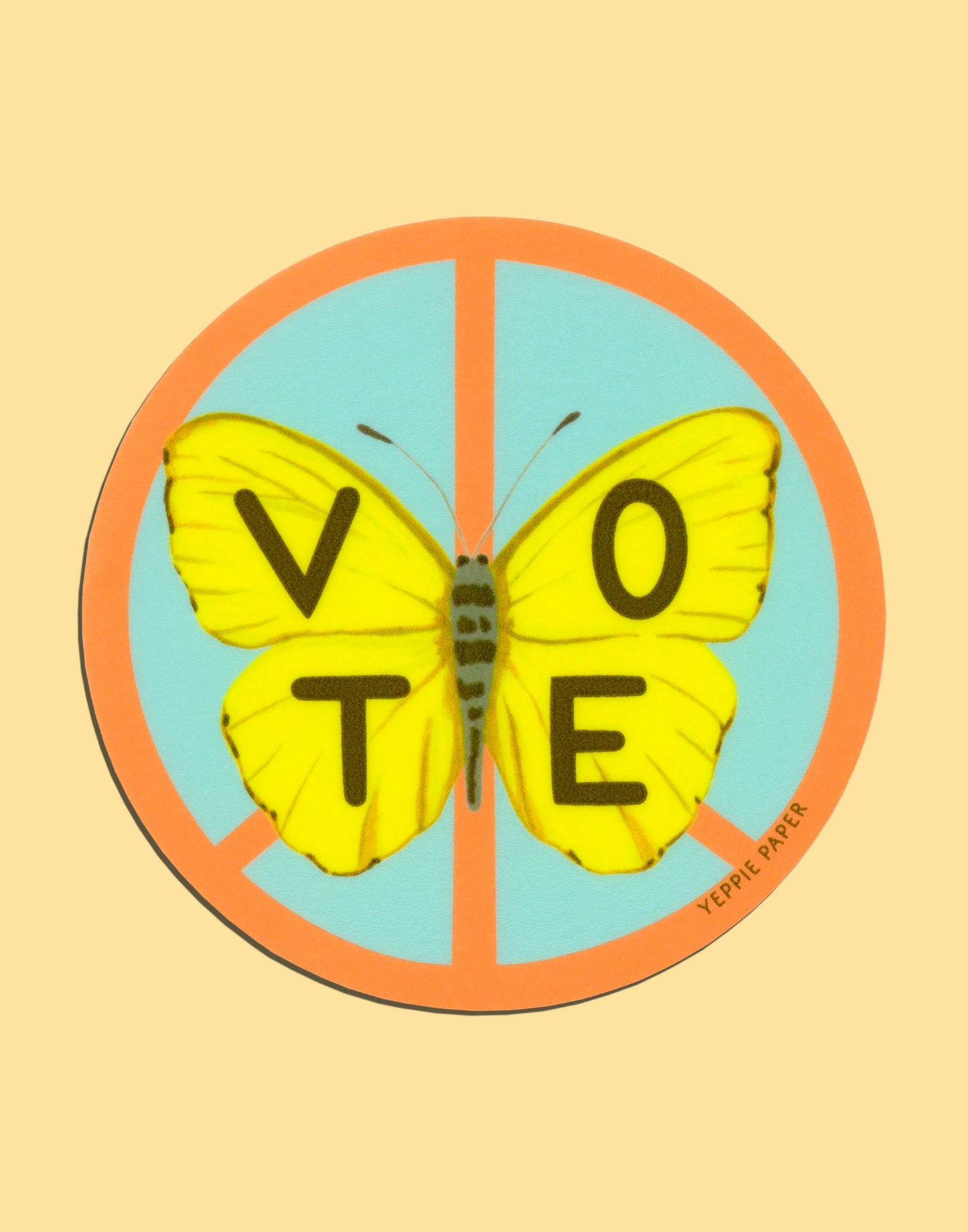 BUTTERFLY VOTE - DIE CUT STICKER