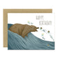 GRIZZLY BEAR CUPCAKES - BIRTHDAY GREETING CARD