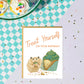 HAMSTER CUPCAKE - BIRTHDAY GREETING CARD