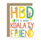 KOALAS AND BALLOONS - BIRTHDAY GREETING CARD