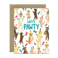 DOG PAWTY - BIRTHDAY GREETING CARD