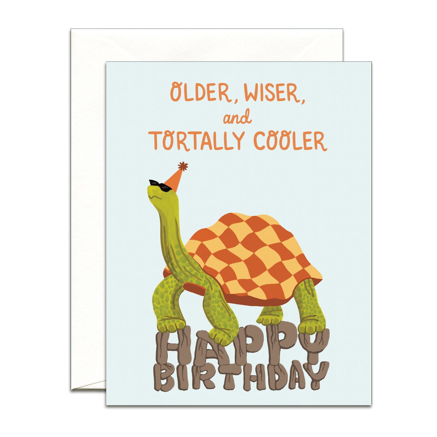 TORTALLY COOL TORTOISE - BIRTHDAY GREETING CARD