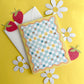 CHECKERED BABY BLANKET - NEW BABY GREETING CARD