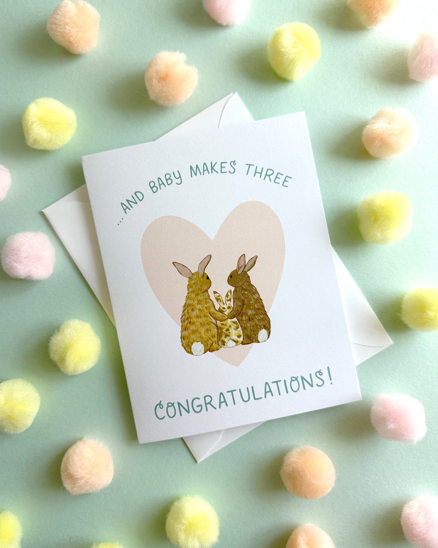 BABY BUNNY - NEW BABY GREETING CARD