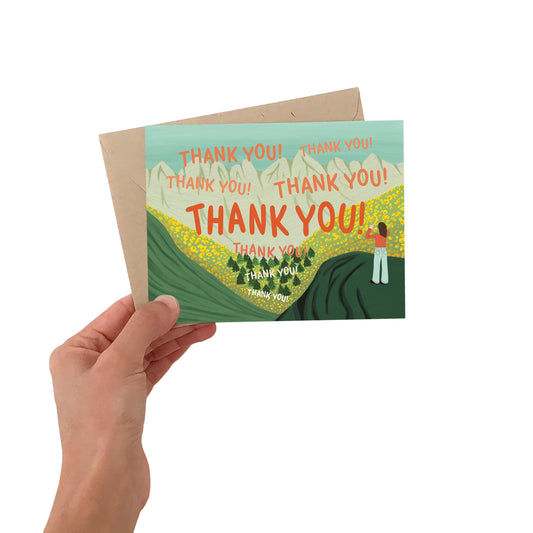 BIG ECHOS THANK YOU GREETING CARDS, BOXED SET OF 8