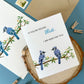 BLUE JAY SYMPATHY GREETING CARD