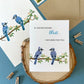 BLUE JAY SYMPATHY GREETING CARD
