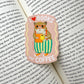 BOOKS AND COFFEE HAMSTER - DIE CUT STICKER