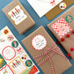 CHRISTMAS ADHESIVE GIFT TAG STICKER SHEETS - SET OF 3