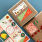 CHRISTMAS ADHESIVE GIFT TAG STICKER SHEETS - SET OF 3