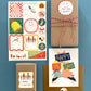 CHRISTMAS ADHESIVE GIFT TAG STICKER SHEETS - SET OF 3