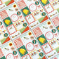 CHRISTMAS ADHESIVE GIFT TAG STICKER SHEETS - SET OF 3