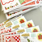 CHRISTMAS ADHESIVE GIFT TAG STICKER SHEETS - SET OF 3