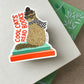 COOL CATS READ BOOKS - DIE CUT STICKER