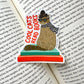 COOL CATS READ BOOKS - DIE CUT STICKER