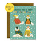 COZY FOXES - HOLIDAY GREETING CARDS, BOXED SET OF 8