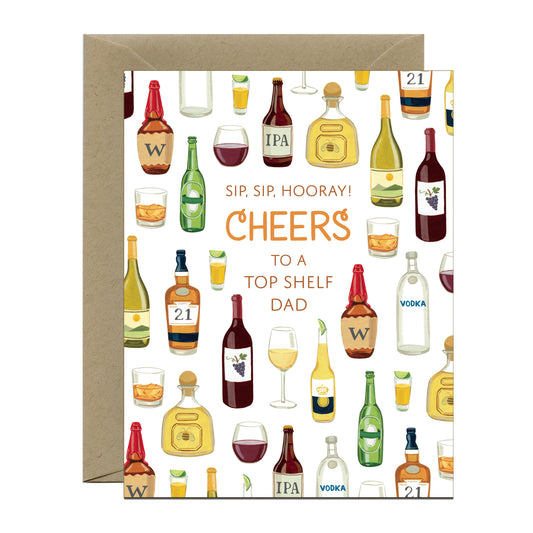 CHEERS DAD - FATHER'S DAY GREETING CARD