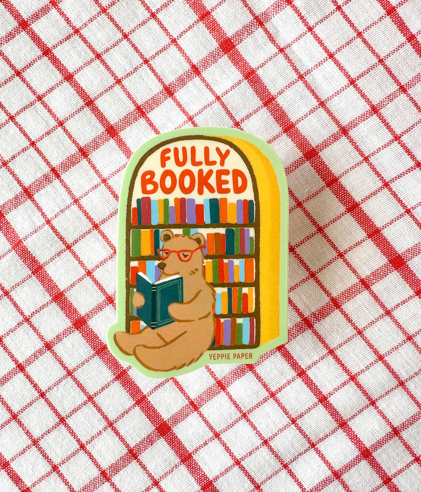 FULLY BOOKED - DIE CUT STICKER