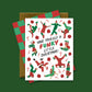 BREAKDANCING ELVES & SANTA - CHRISTMAS GREETING CARDS, BOXED SET OF 8
