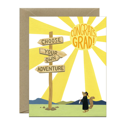 CHOOSE YOUR ADVENTURE - GRADUATION GREETING CARD