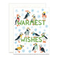 PUFFINS AND SNOWFLAKES - HOLIDAY GREETING CARD