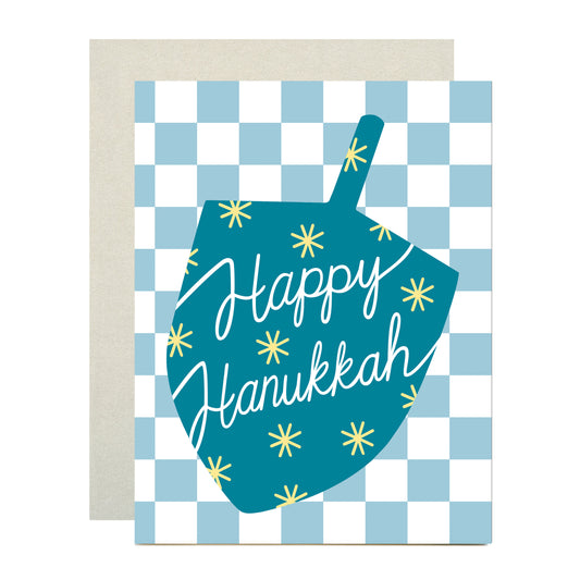 HANUKKAH DREIDEL - HOLIDAY GREETING CARD