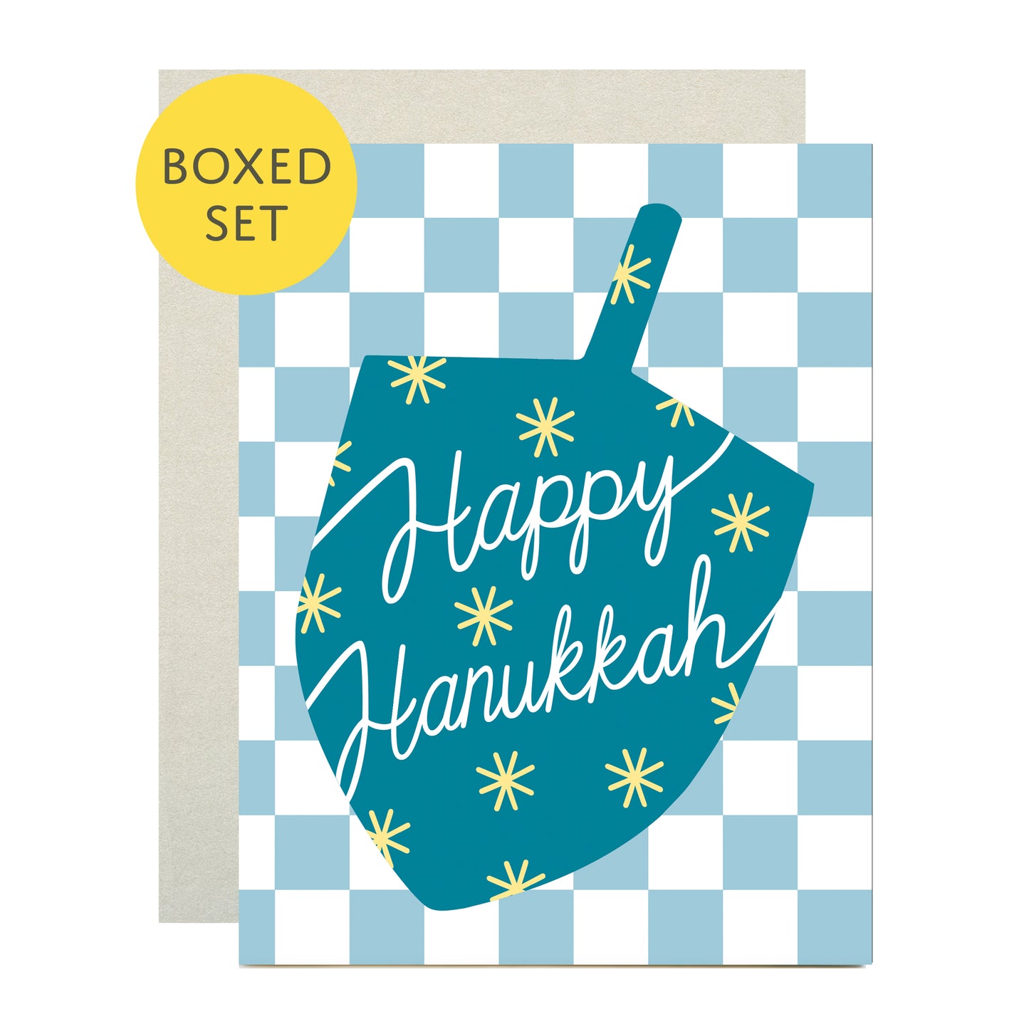 HANUKKAH DREIDEL - HOLIDAY GREETING CARDS, BOXED SET OF 8