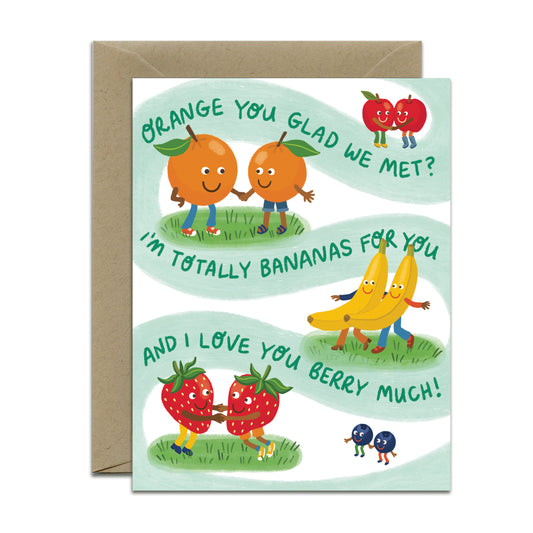 FRUIT SALAD - LOVE GREETING CARD
