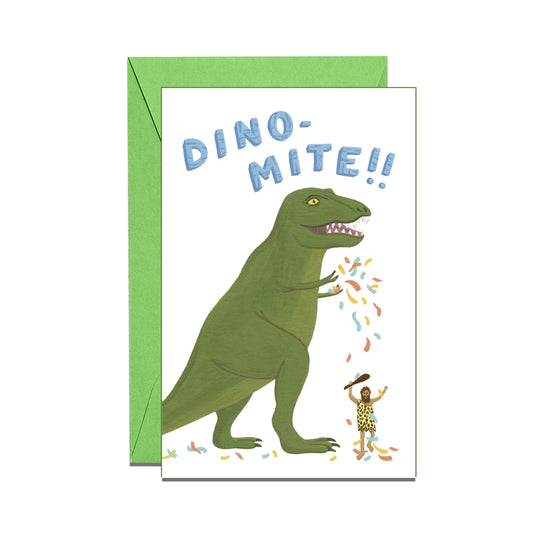 DINO-MITE T-REX - BIRTHDAY MINI CARD