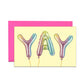 YAY BALLOONS - CONGRATULATIONS MINI CARD