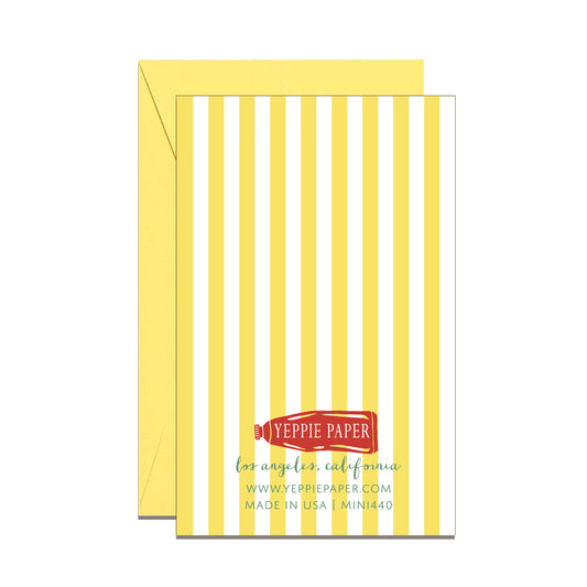RETRO SMILEY FACE FLOWER - BIRTHDAY MINI CARD