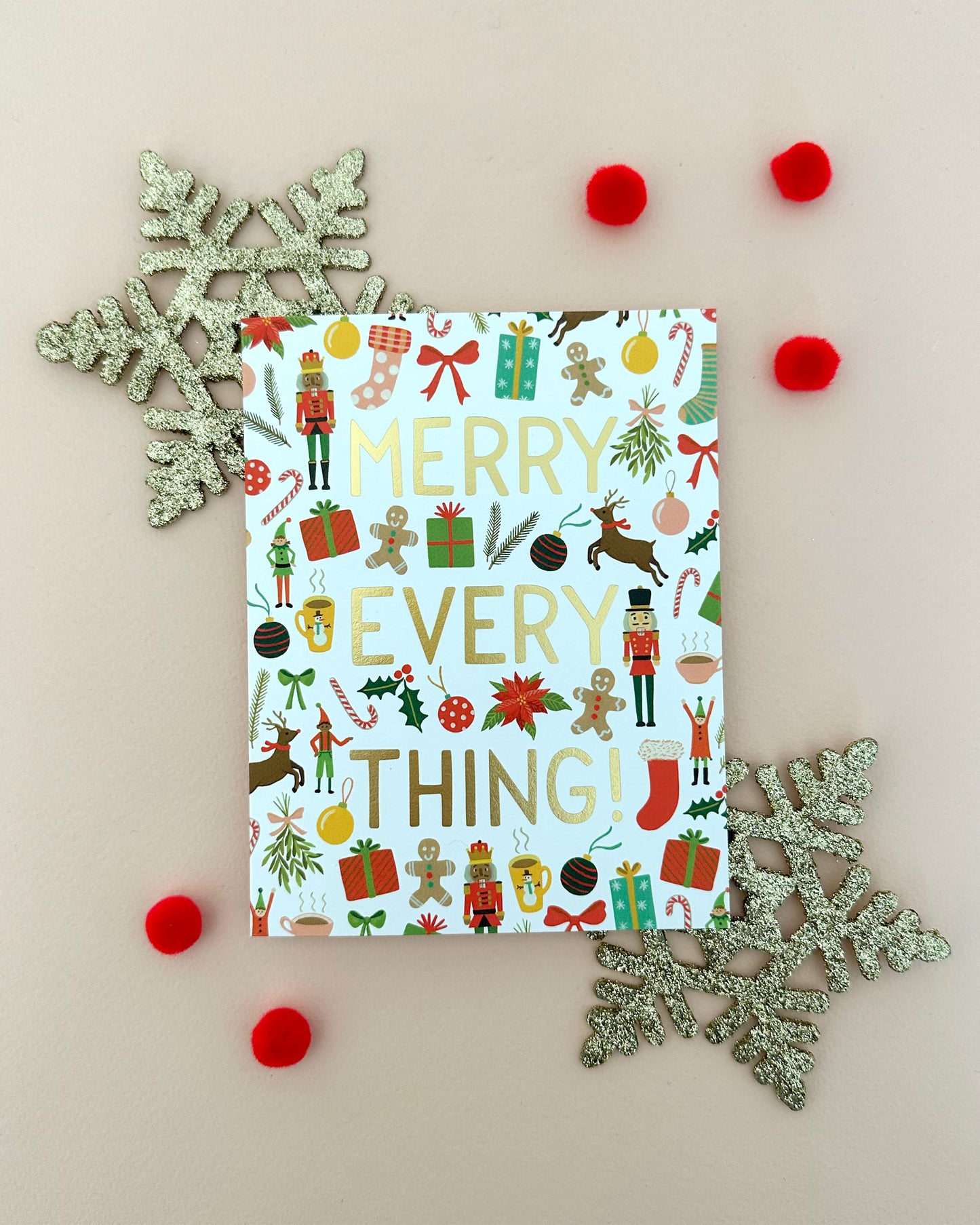 MERRY EVERYTHING - HOLIDAY GREETING CARD, BOXED SET OF 8