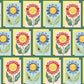 RETRO SMILEY FACE FLOWER - THANK YOU MINI CARD