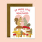 MUSHROOM FOREST SQUIRREL NEWLYWEDS - WEDDING GREETING CARD