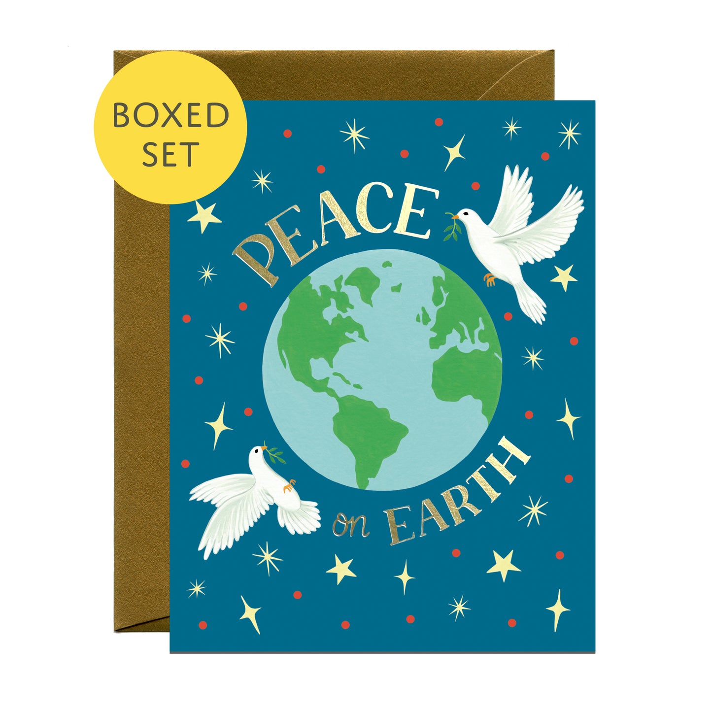 PEACE ON EARTH - HOLIDAY GREETING CARDS, BOXED SET OF 8