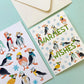 PUFFINS AND SNOWFLAKES - HOLIDAY GREETING CARDS, BOXED SET OF 8