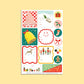 CHRISTMAS ADHESIVE GIFT TAG STICKER SHEETS - SET OF 3