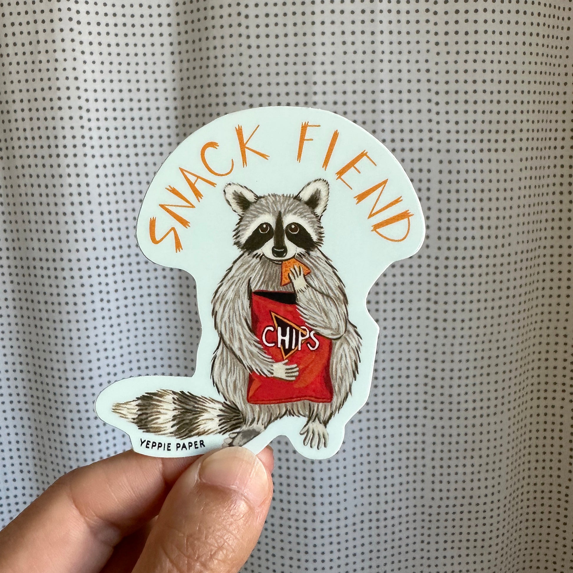 Potato Chip Raccoon Stickers – KyariKreations