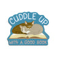 CUDDLY KITTENS ON A BOOK - DIE CUT STICKER