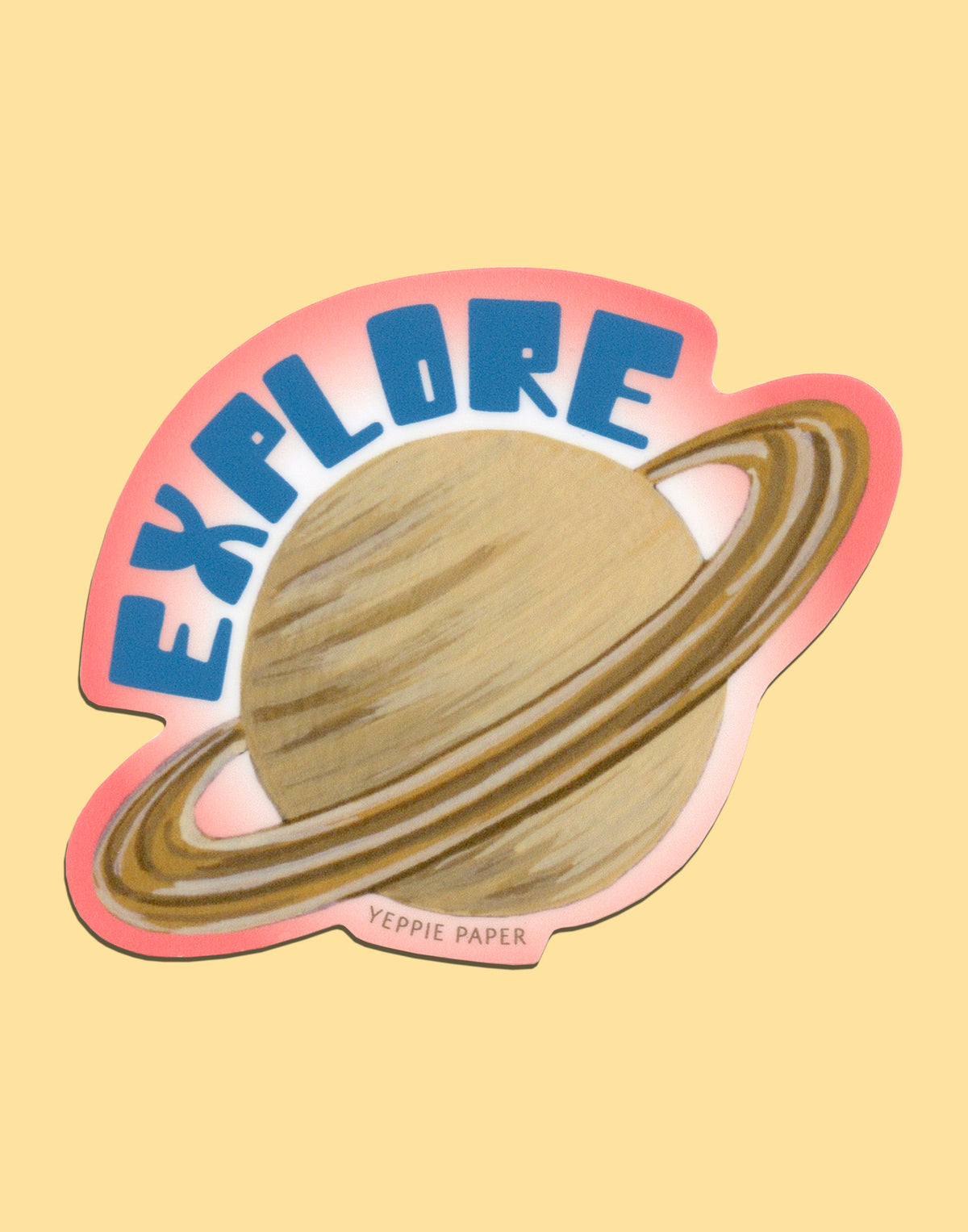 Explorative Sticker EXPLORE - DIE CUT STICKER – Yeppie Paper